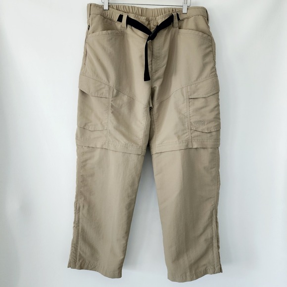 The North Face khaki tan convertible hiking pants shorts mens size‎ XL - Picture 1 of 5